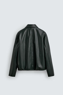 FAUX LEATHER JACKET WITH POCKETS - Zara фото 9