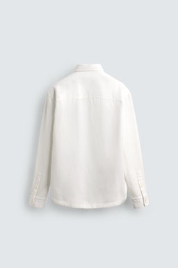 TEXTURED SHIRT WITH POCKET - Zara фото 8