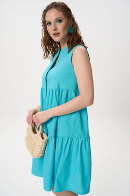 Сарафан Жаркое лето (бирюзовый) - Эльза фото 22