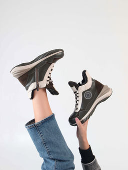 Ботинки 350.uno2gr. хаки бежевый/Байка