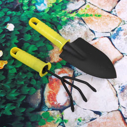 Цена за 3 шт. Набор садовых инструментов "Чиполино" (совок 22см + рыхлитель 20см) ДоброСад