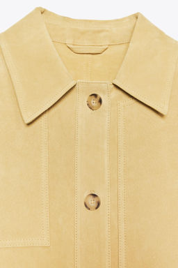 100% SUEDE LEATHER JACKET - Zara фото 4