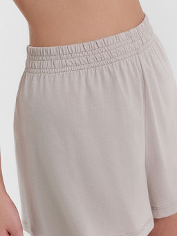 Комплект женский (футболка, шорты) серый с печатью - Mark formelle фото 7