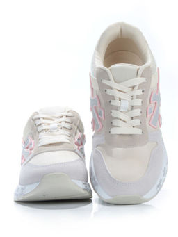 05-6026-203 BEIGE/GRAY Кроссовки женские (искусственные материалы) - No name фото 13