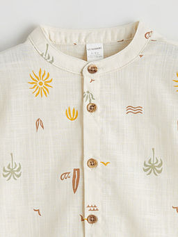 Hakim Yaka Erkek ?ocuk Poplin G?mlek