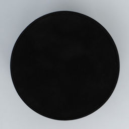 Коробка подарочная шляпная бархатная, упаковка, «Черная», 12 х 12 см