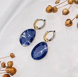 Серьги с Содалитом - Радуга самоцветов фото 2