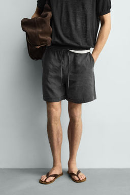 BERMUDA FLUIDA RELAXED FIT / Gris topo - Zara фото 2