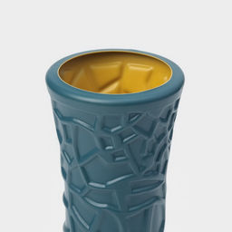 Ваза для цветов, пластик, 8.2?22 см, 650 мл, синяя