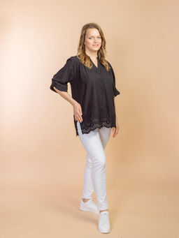 Блузка (хлопок ) шитье №24-598-2 - Ганг фото 2