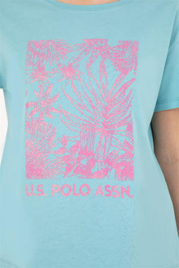 Женская мятная футболка - U.s. polo assn фото 7