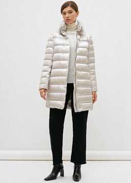 Conso/WDMF 210526 - silver dust Пуховое Пальто  фото 3