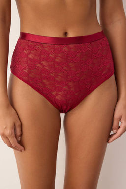 Siyah-Bordo 2li Dantel Hipster Lastikli Duz Hipster Kulot THMAW26KU00008 - Trendyolmilla фото 7