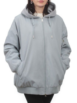 H24-283 GRAY/BLUE Куртка демисезонная женская (100 гр. синтепон)