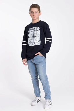 Лонгслив М22027Па Синий