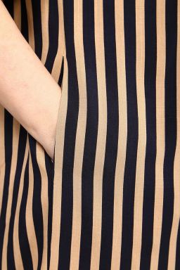 Платье-рубашка в полоску женское - Almond фото 4