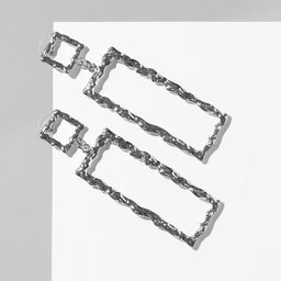 Серьги висячие Фэнтази, цвет серебро, 7,3см