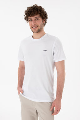 Erkek Regular Fit Bisiklet Yaka Beyaz Basic Ti__rt Sepette S_rpriz _ndirim - U.s. polo assn фото 2