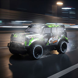 Машина "Скорость дороги" 1:20, свет, звук, в коробке