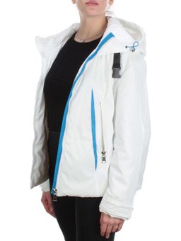 D004 WHITE Куртка демисезонная женская (100 гр. синтепон) - Фабричный китай фото 7