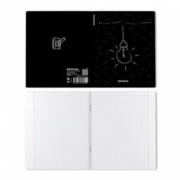 Цена за 5 шт. Тетрадь общая ученическая с пластиковой обложкой на скобе ErichKrause Зри в корень, Физика, 48 листов, клетка  фото 2