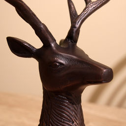 Подсвечник на 4 свечи «Олень», 26×13×30 см, алюминий