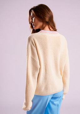 SS-2424 джемпер женский крем - Mozart фото 3