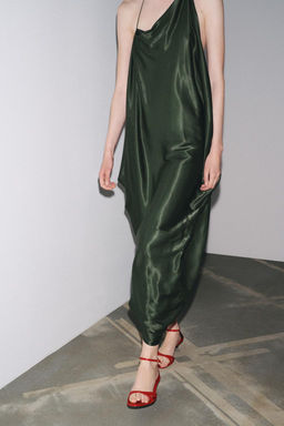 ZW COLLECTION ASYMMETRIC SATIN DRESS - Zara фото 4