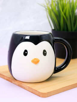 Кружка керамическая Penguin, black, 500 мл