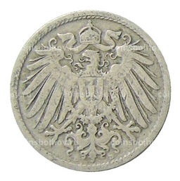 Монета 10 пфеннигов 1898 года D Германия