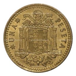 Монета 1 песета 1966 (73) года