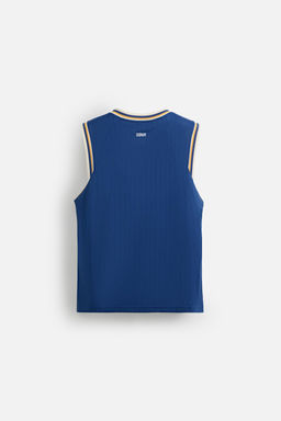 CONTRAST VARSITY TANK TOP - Zara фото 9