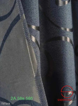 Плотные шторы Рогожка с тюлью