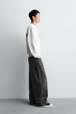 PRINTED SLOGAN SWEATSHIRT