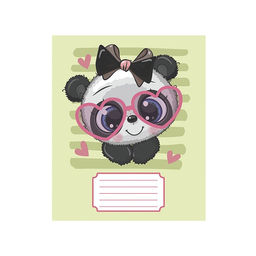 Цена за 10 шт. Тетрадь 12 листов в крупную клетку Милашки с бантиком, обложка мелованная бумага, ВД-лак, блок офсет, МИКС - Calligrata фото 5