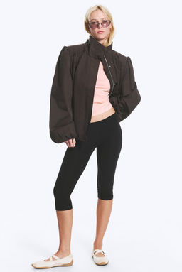 Chaqueta oversize de ch?ndal con cuello funnel - H&m фото 4