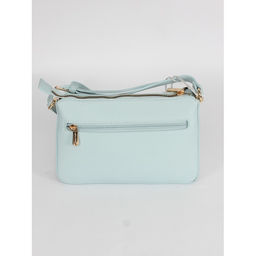 Сумка женская искусственная кожа DJ-СМ 7336-STARLIGHT BLUE, 1отд, плечевой ремень, голубой SALE 263896 - Adelia фото 2