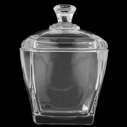 Конфетница стеклянная Ларец 280мл, 8,7х8,7х7,4см, основание 5,8х5,8см, стеклянная крышка, общая h10,8см, в коробке, Дели Гласс (Deli Glass)(Китай) - Домашняя мода фото 4