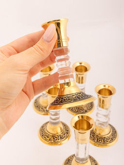 Подсвечник набор из 6-ти (HAJI антик) № П736/3 - Ганг фото 5