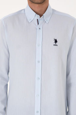 Erkek A__k Mavi Uzun Kollu G_mlek Sepette S_rpriz _ndirim - U.s. polo assn фото 6