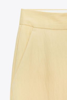 TEXTURED STRAIGHT-LEG TROUSERS - Zara фото 8
