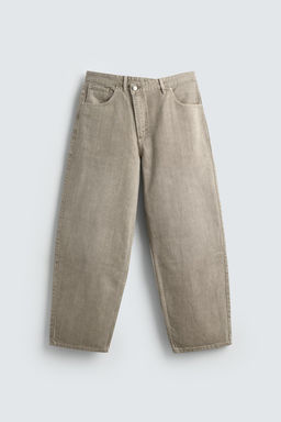 PANTAL?N RELAXED FIT CIERRE CRUZADO / Gris claro - Zara фото 7