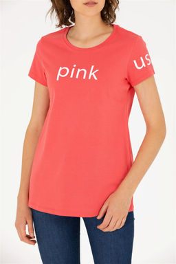 U. S. Polo Assn Женская розовая футболка с круглым вырезом - U.s. polo assn фото 13