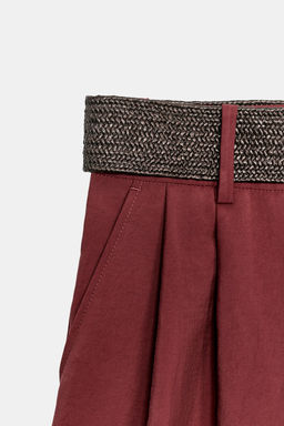BERMUDA PINZAS CINTUR?N / Teja - Zara фото 6
