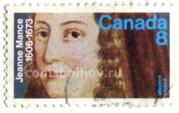 Марка Жанна Манс 100 лет со дня смерти 1973 год Канада