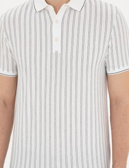 Beyaz Slim Fit Ti__rt