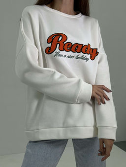 Свитшот Неле (белый) Турция - Nadi bordo фото 4