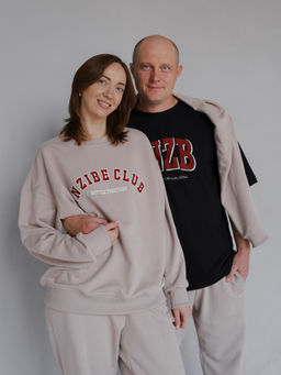 Футболка овер NZB unisex, черная - Inzibe фото 4