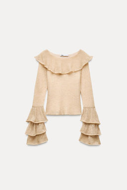 ALPACA AND WOOL FINE KNIT SWEATER - Zara фото 5