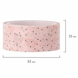 Клейкие WASHI-ленты для декора «Оттенки розового», 15 мм × 3 м (набор 7 шт.) рисовая бумага